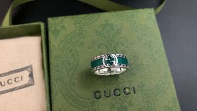 구ㅉ 인터로킹G 그린 스완그린 에폭시 링