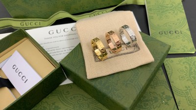 구ㅉ 더블G 시그니처 아이콘 링