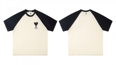 [NORMAL] 공용 아ㅁ 화이트 코튼 숏슬리브 티셔츠