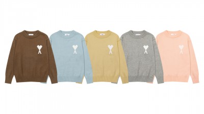 [NORMAL] 공용 아ㅁ 25FW 루즈핏 라운드넥 스웨터 5컬러