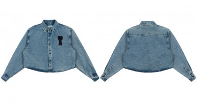 [GOOD] 공용 아ㅁ 25SS 크롭 데님셔츠