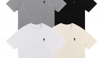 [NORMAL] 공용 아ㅁ 25SS 뱀의해 한정판 자수하트 티셔츠