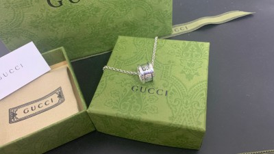 구ㅉ 더블G 마몬트 스털링 실버 링 목걸이