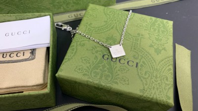 구ㅉ 스털링 실버 스퀘어 펜던트 목걸이