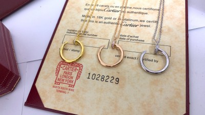 까ㄹ띠에 저스트 앵 끌루 목걸이 다이아 파베