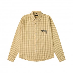 [NORMAL] 공용 스ㅌ시 25SS 스*시 오픈칼라 체크 셔츠 2컬러