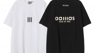 [NORMAL] 공용 피ㅇ갓 X 아디다스 오버핏 티셔츠 2컬러