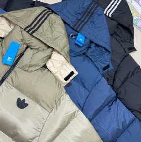 [NORMAL] 공용 아ㄷ다스 오리지널 배색 패딩 점퍼 3컬러