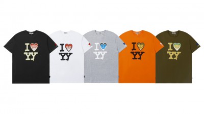 [NORMAL] 공용 오ㅍYY I LOVE YY 박스 티셔츠 5컬러