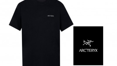 [GOOD] 공용 아ㅋ테릭스 25FW 퍼프 프린트로고 티셔츠 블랙