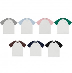 [NORMAL] 비ㅂ안 웨스트우드 래글런 슬리브 자수 티셔츠 7컬러