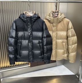 [TOP] 공용 25FW 버ㅂ리 체크 푸퍼 다운자켓 2컬러