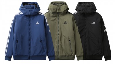 [NORMAL] 공용 아ㄷ다스 삼선 트레포일 후드점퍼 3컬러