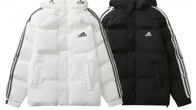 [NORMAL] 공용 아ㄷ다스 삼선 후드 패딩자켓 2컬러