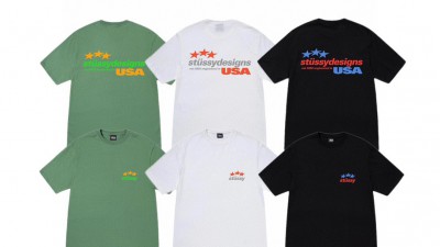 [NORMAL] 공용 스ㅌ시 디자인 USA 티셔츠 3컬러