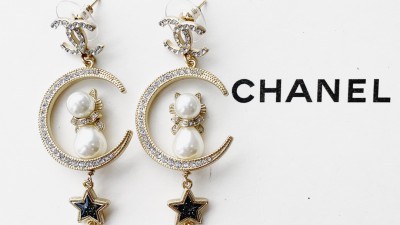 샤ㄴ 골드문 드롭 이어링