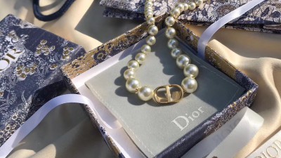 디ㅇ 30 몽테인 쇼트 펄 목걸이