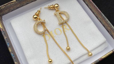 디ㅇ CD 드롭 이어링