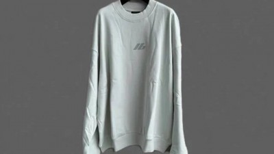 [공용] 발ㄹ시아가 로고 프린트 코튼 스웨트셔츠