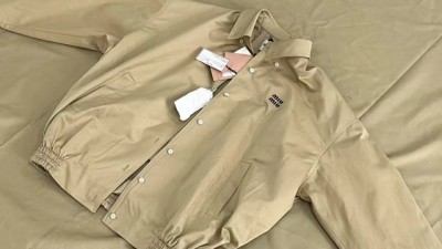 [공용] 미ㅇ미우 치노 블루종 자켓