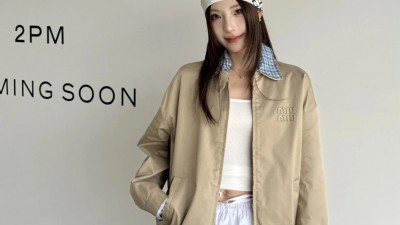 [공용] 미ㅇ미우 치노 블루종 자켓