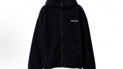 [공용] 미ㅇ미우 코튼 플리스 후드 집업