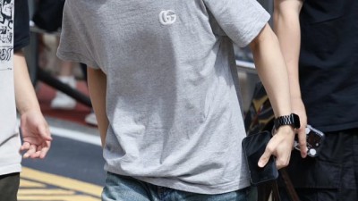[세일] 구ㅉ 로고 코튼 티셔츠