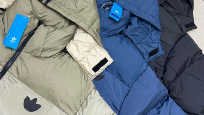 [NORMAL] 공용 아ㄷ다스 오리지널 배색 패딩 점퍼 3컬러