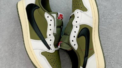 [공용] 나ㅇ키 조던 1 x 트래비스 스캇 레트로 로우 OG SP 리버스 올리브