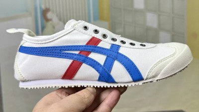 [공용] 오ㄴ츠카 타이거 멕시코 66 슬립온 화이트 트리컬러