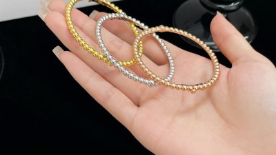 반ㅋ리프 빼를리 골드 비즈 브레이슬릿 3컬러