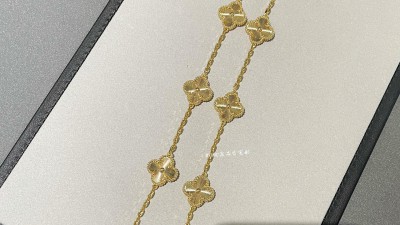 반ㅋ리프 빈티지 알함브라 목걸이 10모티브