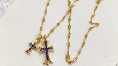 크ㄹ하츠 더블크로스 참 목걸이