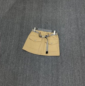 [한정수량][세일] 미ㅇ미우 가먼트 다이드 코튼 사틴 미니스커트