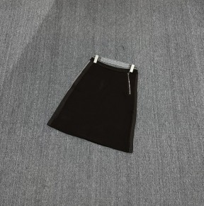 [세일] 미ㅇ미우 패브릭 스티치 니트 스커트