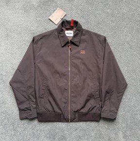 [세일][한정수량] 미ㅇ미우 파나마 블루종 재킷