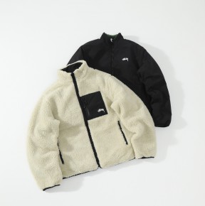 [공용] 스ㅌ시 8볼 쉐르파 리버시블 자켓 2컬러