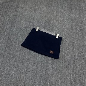 [세일] 미ㅇ미우 패디드 코튼 플리스 미니스커트