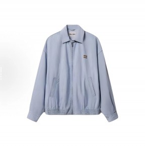 [공용] 미ㅇ미우 스트라이프 포플린 재킷
